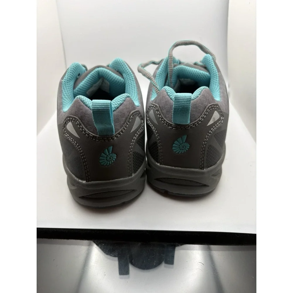 Nautilus Steel Toe Mens Work Shoes N2485W Gray Teal Safety Toe Sneakers 6M